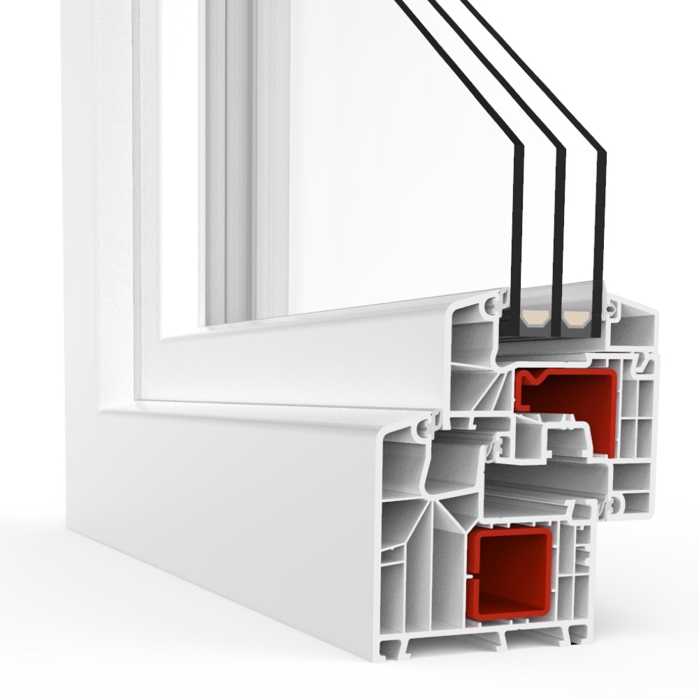 IDEAL 8000 Profilecke mit Glasleiste Classicline