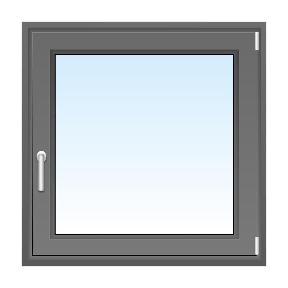 Kunststofffenster in Grau