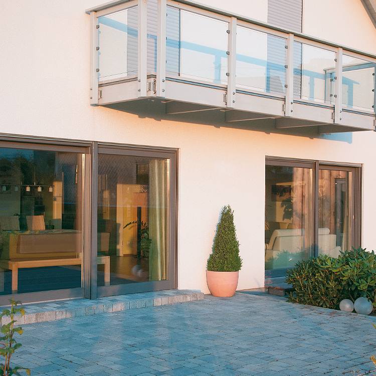Hebeschiebetür Holz-Alu Einbausituation